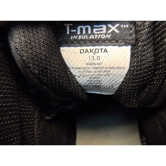 Dakota Men's 6'' 877 Steel Toe Steel Plate Work Boots Black Size 13M - Picture 9 of 9